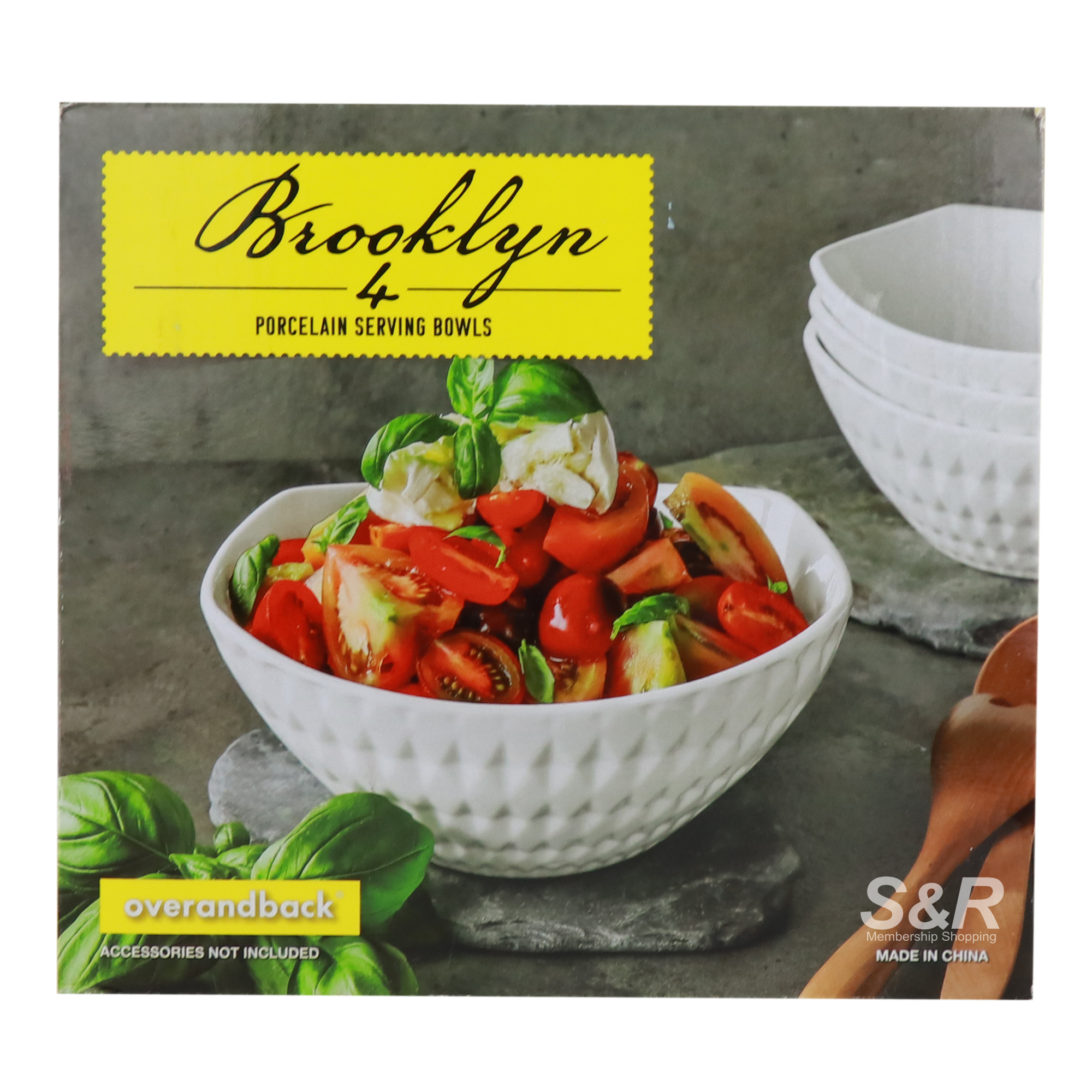 Over & Back Brooklyn Porcelain Serving Bowls 4pcs